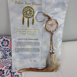 NIB Lakota (Sioux) Dreamcatcher Keychain
